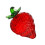 Tiny Glass Fruit Sculpture Multipurpose Glass Fruit-strawberry 1