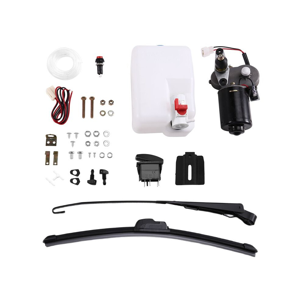 12V Electric Windshield Wiper Motor Kit With For Ranger Rzr Utv Atv Tracktor Tricycle Tractors 4712945042828