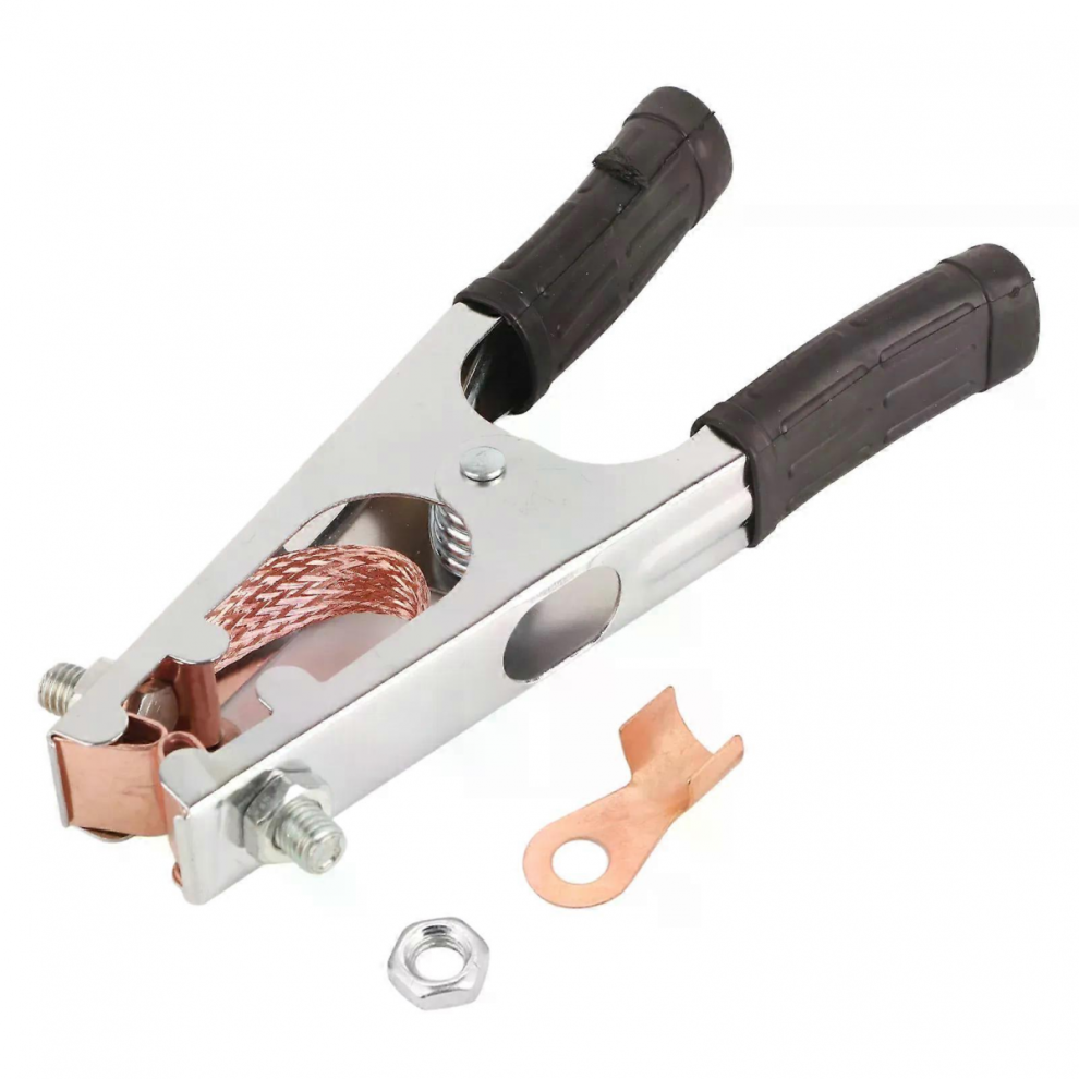 500A Electroplated Ground Clamp Copper Welding Earth Clip Clamp For Manual Weldergrey 5008878053079