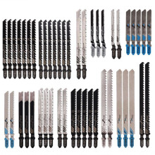 48PCS TShank Jigsaw Blade Set With Storage Case, Blades For Wood Plastic And Metal Cutting, Compatible With Jigsaws
