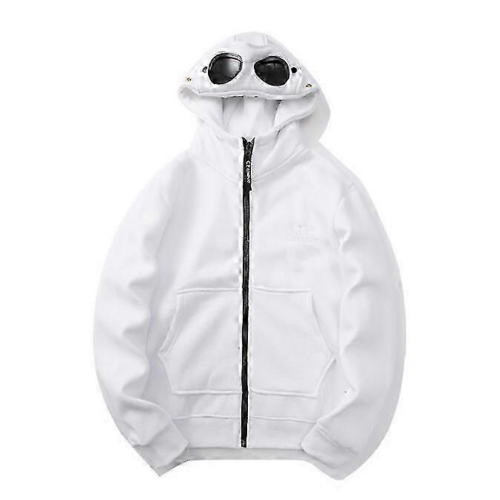 Felpa con cappuccio e zip casual da uomo, a maniche lunghe, nera, XL