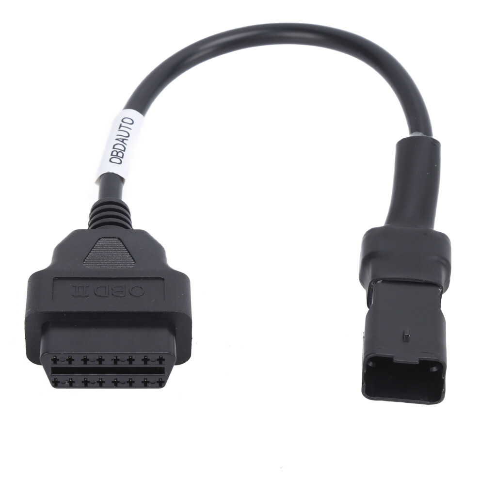 Motorcycle Diagnostic Adapter Obd2 Extension Connector, Universal Obd2 Interface 4 Reading Vehicle Fault Codes W/ High Reliability & Versatile 9139052812109