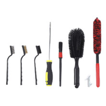 Mini escova de arame com cerdas de nylon para pneus de carro, ferramenta de limpeza com fibras condutoras antiestáticas e cerdas de latão, livre de