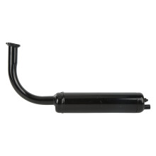 Kit di scarico con silenziatore in ferro resistente con riduzione del rumore per biciclette a motore da 49 a 80 cc, costruzione a doppia faccia,