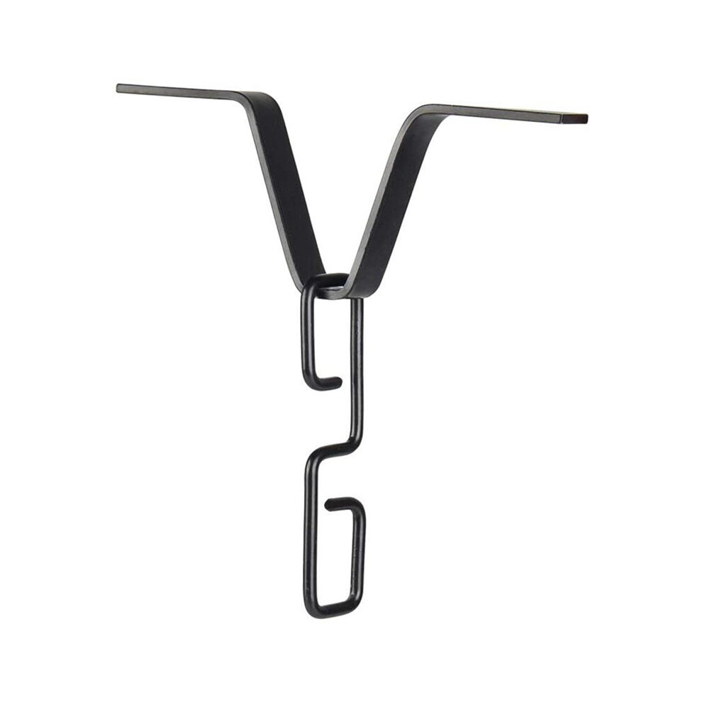 Rain Chain Gutter Adapter, Black V-Shaped Rain Chain Adapter With S-Shaped Hook, Rain Chain Hook For Outside Rainy Days 6133165970018