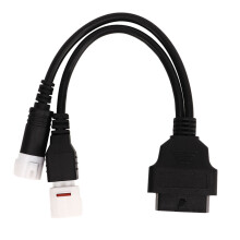 Adaptador de diagnóstico para motocicletas com transmissão de dados em tempo real e leitor de códigos de erro, cabo de diagnóstico OBD2 para 4