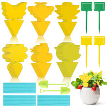 Fruit Fly Trap Non-Toxic And Odorless, Easy to Setup For Indoor Outdoor Use Protect The Plant