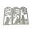Window Kitten koolstofstaal gestanst stencils voor scrapbooking 1