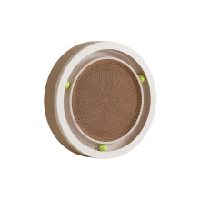 Recyclebare Puss Scratcher-combinatie Participatief-rond wit