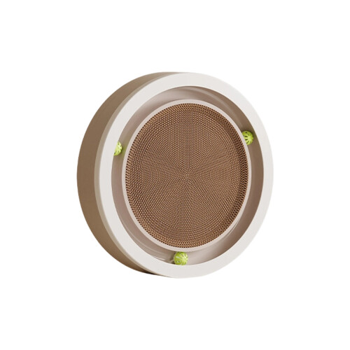 Recyclebare Puss Scratcher-combinatie Participatief-rond wit