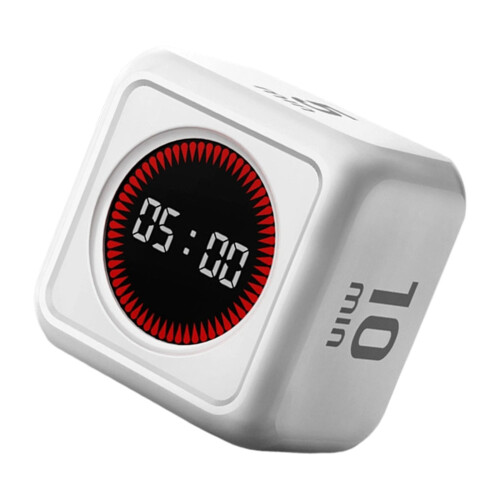 Gravities Induction LED Display Digital Timer Miniature-White