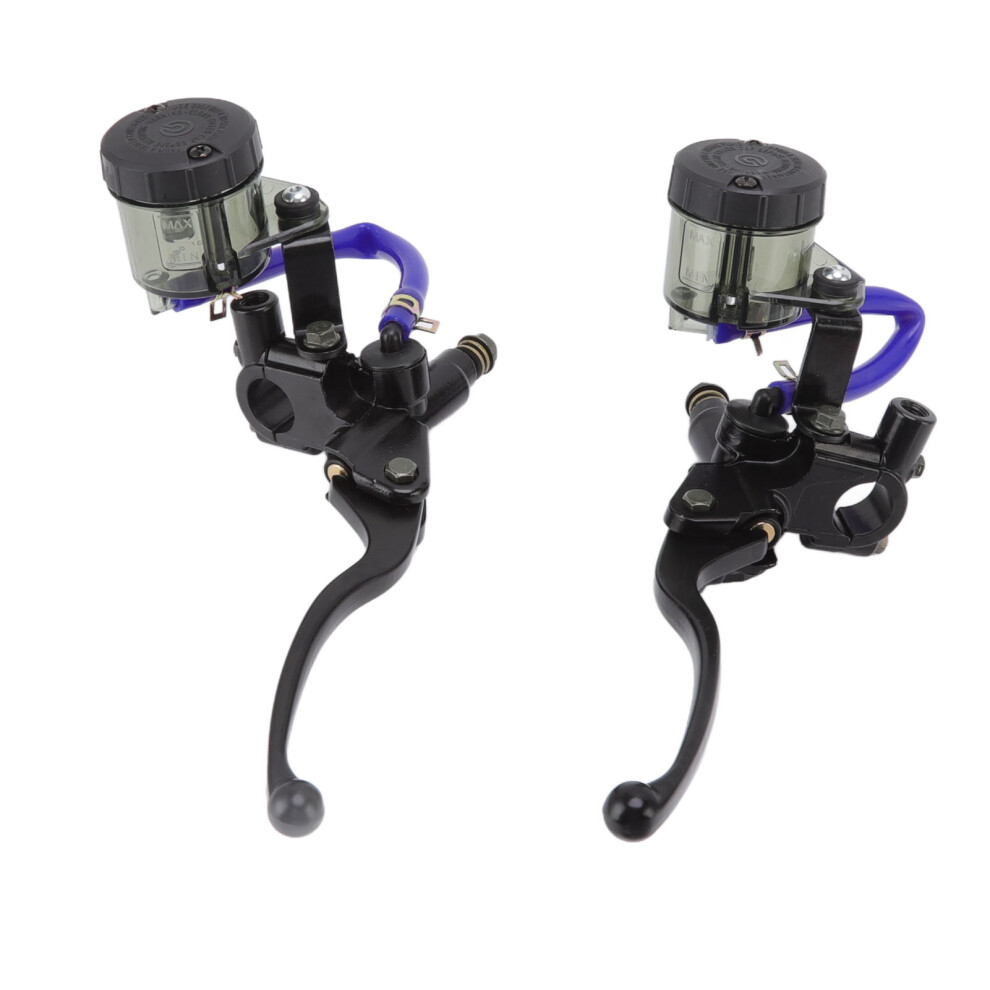 Motorcycle Brake Pump Assembly, Clutch Lever Master Cylinder W/ Adjustable Lever Position High Durability Wear Resistant Reservoir, Universal Fitment 9139052888869