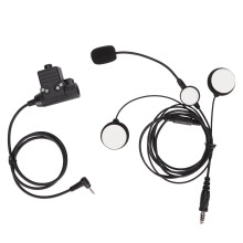 Motorradhelm-Headset für reibungslose und klare Kommunikation, kompatibel mit Zwei-Wege-Funkgeräten, geräuschunterdrückendes Bügelmikrofon,