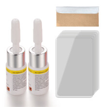 Autoglas-Reparaturset für Windschutzscheiben – Reparatur von Rissen, Steinschlägen und Kratzern. Einfache Anwendung dank Nano-Flüssigkeit und
