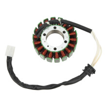Magneto-stator voor Kawasaki ER650ER-6N 2006-2011, statorgeneratorwikkeling met verbeterde isolatiedraden en direct vervangingsontwerp.