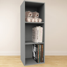(Extra Large) Charles Jacobs Vinyl 12" LP Record Cube Storage Box Unit Grey