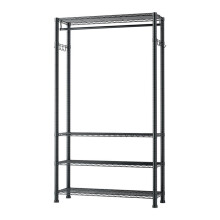 Portant à Vêtements - DUOKU - SHSS7635192-2XM4B - Acier au Carbone - 4 Étagères Ajustables - 227 kg Capacité
