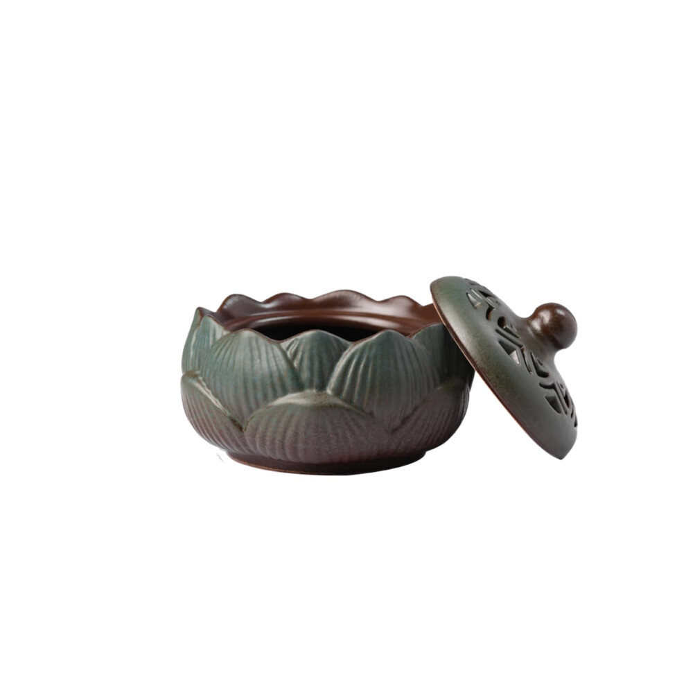Green Incense Burner for Office Yoga and Home Relaxation