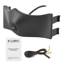 Telecamera anteriore per auto con visione notturna in parcheggio, alta definizione, ampi angoli di visuale, telecamera CCD HD, impermeabile, logo,