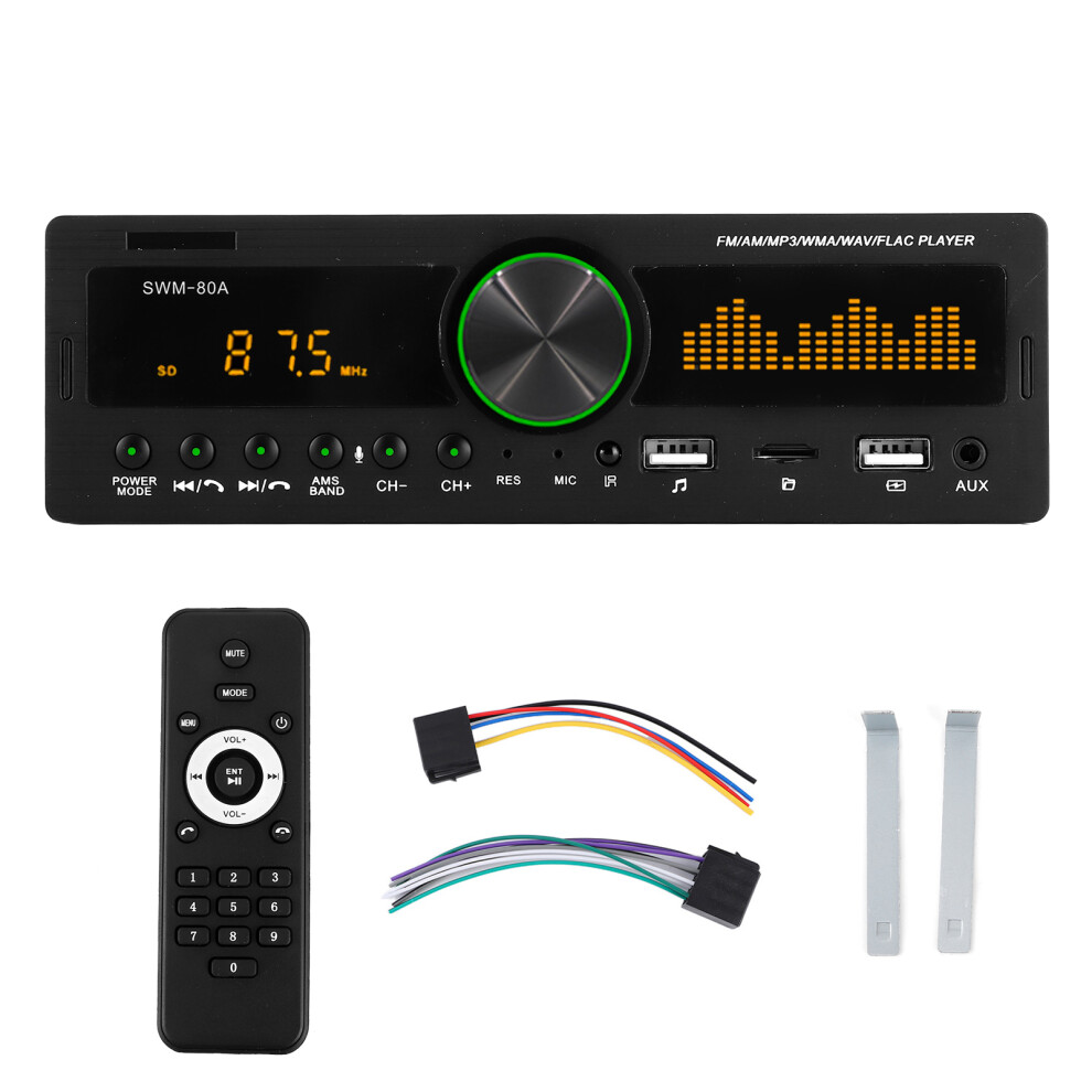 Marine Stereo With Bluetooth Car Audio System Multimedia Car Stereo Am Fm Radio With Usb Aux App Control Lcd Display Quick Charging Port 9139052817166