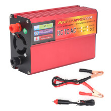Doble AC-uttak USB-ladeport Strømomformer DC til AC-omformer Modifisert sinusbølgeutgang Multibeskyttelse LED-spenningsdisplay Temperatur