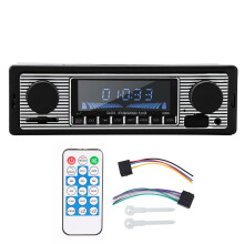 Universele autoradio met enkel-DIN-aansluiting, Bluetooth handsfree-functie en snellaadpoort, ingebouwde stereoluidsprekers, HiFi-audioweergave,