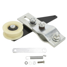 Tendicatena a puleggia per bicicletta motorizzata, rullo tendicatena con puleggia folle e supporto a molla, staffa regolabile in materiale per 49cc,