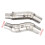Σωλήνας εξάτμισης Slip On4Kawasaki Motorcycles, Μεσαίος σωλήνας εξάτμισης με επίστρωση και 7