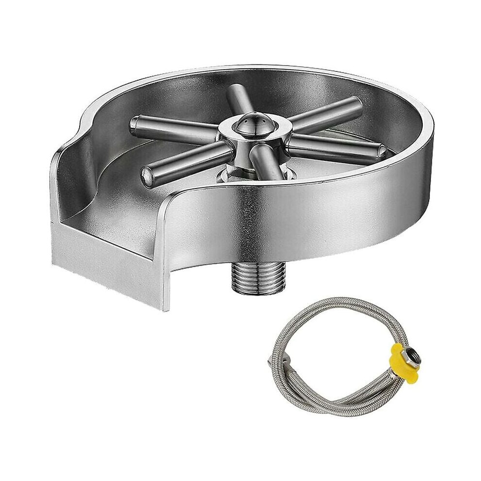 Efficient Glass Rinser Cup Washer, Stainless Steel Cleaner With Residue Rinsing Quickly For Wide Application Drinkware, Kitchen Sink Accessories, Brus 9198585395343