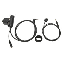 Professionele U94Ptt radioadapterkabel met 3,5 mm stekker, handsfree bellen, koudebestendige kabel, bescherming tegen elektromagnetische golven voor