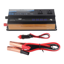 Convertitore da CC a CA Inverter per auto da 6000 W con display LCD e porte di ricarica USB Uscita a onda sinusoidale modificata 4 viaggiatori con