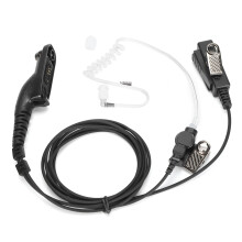 Auriculares de vigilancia de alto rendimiento para radios Motorola. Ajuste cómodo. Micrófono táctico silencioso. Paquete de accesorios adicional