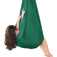 Huśtawka sensoryczna CompressionSwing, hamak terapeutyczny SoftNylon, ergonomiczny design do użytku wewnątrz i na zewnątrz, neutralne kolory,