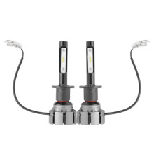 Valkoinen ja kirkkaampi päiväajovalo 4Cars LED-ajovalojen polttimot Plug & Play -vaihtopolttimot Erittäin ohut runko Helppo asennus Kohdennettu