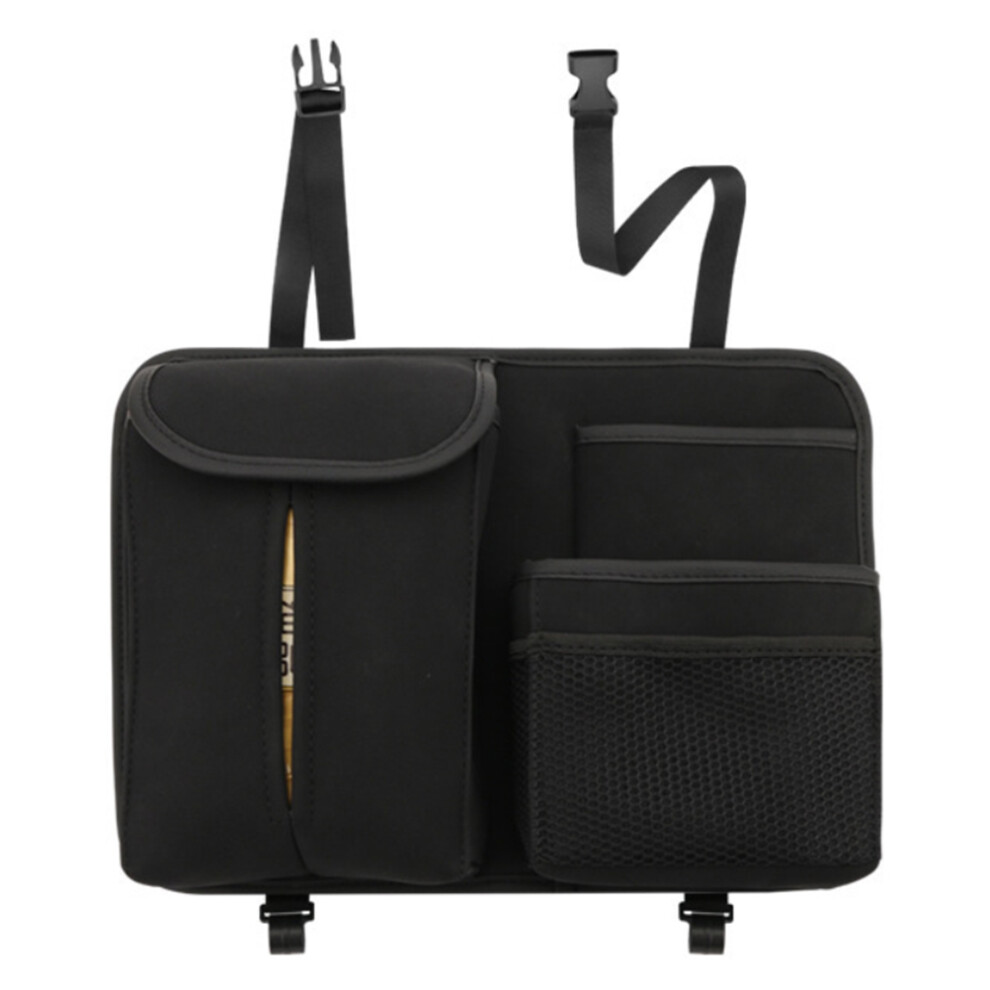 Car Back Seat Organizer Universal Vehicle Accessories W/ Collapsible Backseat Storage High Grade Suede Multi Pocket Automotive Organizer 4 Front Seat 9139052816404