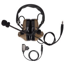 Odnímateľný mikrofónový taktický headset s mikrofónom, vojenský headset, elektronická aktívna redukcia hluku, automatické snímanie zvuku,
