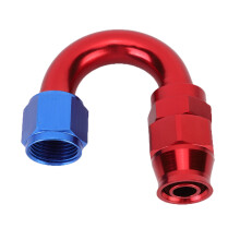 Rett slangeende med 360 graders justering Lettvekt 6061-T6 Billet aluminium drivstoffslange Svingbar slangeendekobling Lekkasjesikker flettet