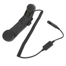 Microfon portabil pentru medii zgomotoase, model tactic cu sârmă Kevlar și carcasă TEP care asigură compatibilitate largă și utilizare