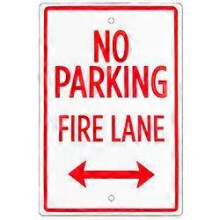 (As show, One size) No Parking - Fire Lane Sign 18" x 12"