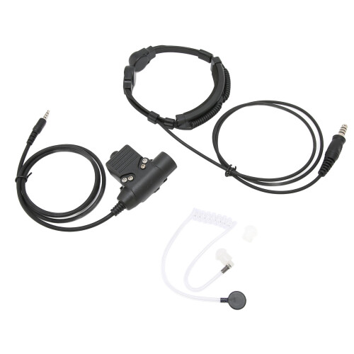 Ήχος δόνησης λαιμού Tactical Headset Εισαγόμενο ηχείο Καθαρότητα 32-15% στα 1kHz Πλήκτρο U94PTT 1