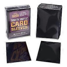 (As show, One size) Smooth Shuffle Black Card Sleeves, 125-pack