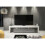 TV Unit 200cm Nova - White & Grey Gloss Doors 5