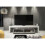 TV Unit 200cm Nova - White & Grey Gloss Doors 6