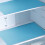 4Pieces Customizable Mat AntiSlip Refrigerator Shelf Liner-Blue 1