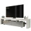 TV Unit 200cm Nova - White & Grey Gloss Doors 8