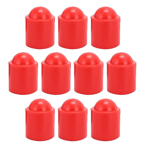 10pcs Billiard Cue Stick protective caps Red