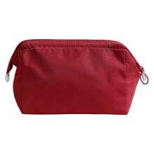 Waterproof Makeup Bag With Multi Pockets Organizer For-Red