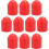 10pcs Billiard Cue Stick protective caps Red 4