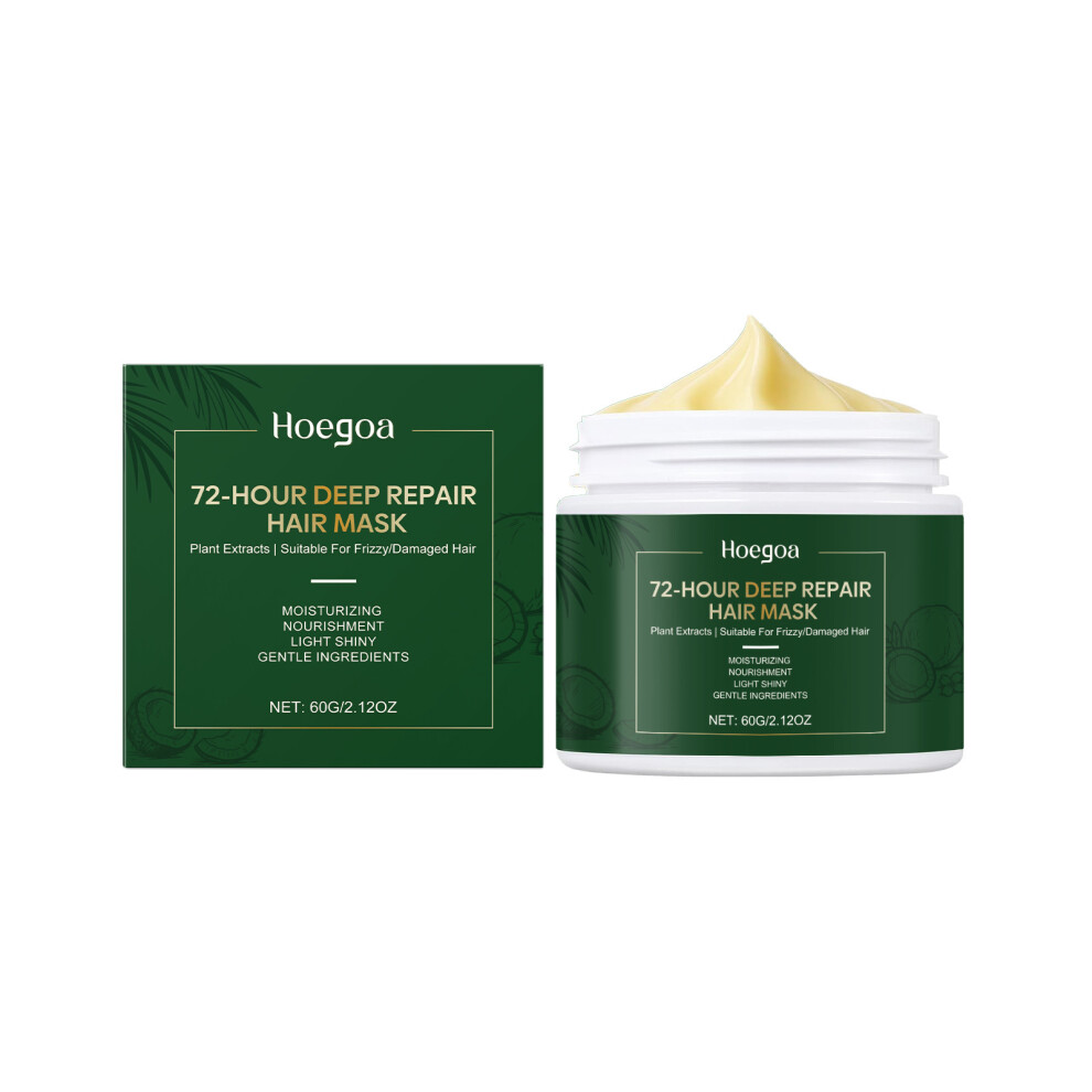 (60g) Hair smoothing mask gently nourishes and cares for hair, making it silky smooth and shiny.