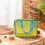 Waterproof Mesh Toted Pouch Breathable Storage For Pool-Yellow 6